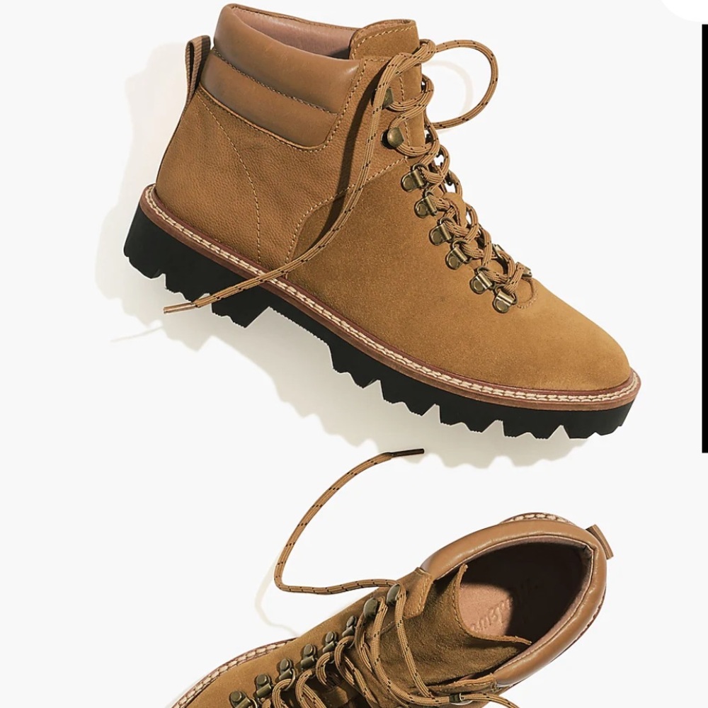 Like New Madewell Citywalk Lugsole hiker boot in leather SZ 6.5